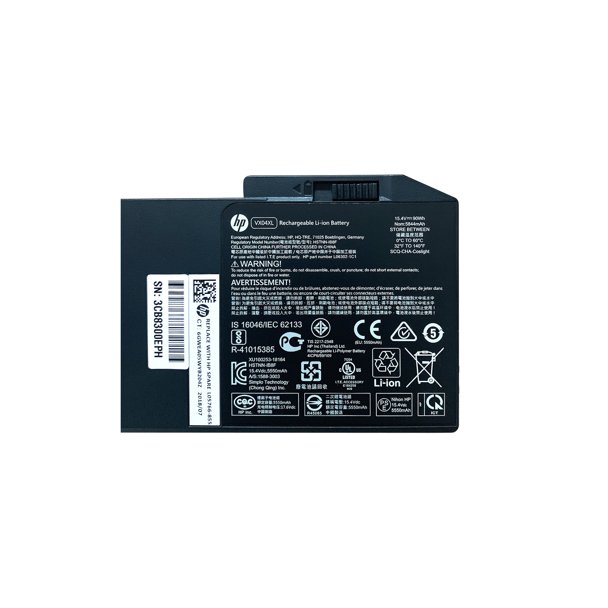 New Genuine VX04XL Battery for HP ZBook 15 G5 L05766-855 L06302-1C1 HSTNN-IB8F e