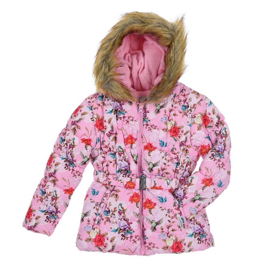 Geaca fete NAF NAF, roz floral