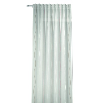 Perdea cu bride Anne alb-roz 245x135 Perdea cu bride Anne alb-roz 245x135