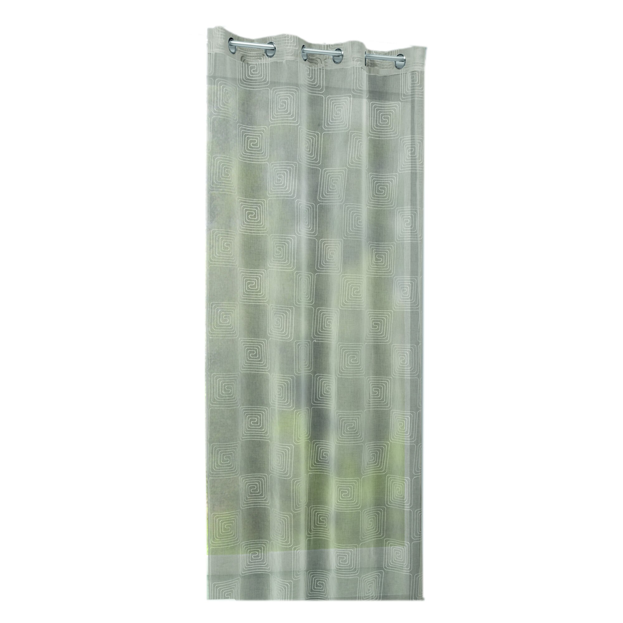 Perdea cu inele Davos maro deschis 245x135