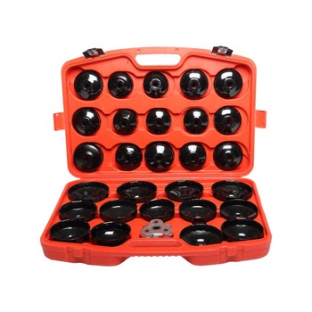 Trusa cheie filtru de ulei reglabil cu adaptoare, 30 piese/set Trusa cheie filtru de ulei reglabil cu adaptoare, 30 piese/set