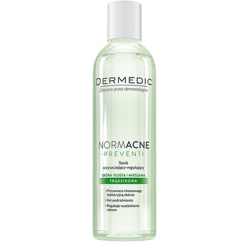 Lotiune tonica Dermedic Normacne curata si regleaza secretia de sebum 200ml Lotiune tonica Dermedic Normacne curata si regleaza secretia de sebum 200ml