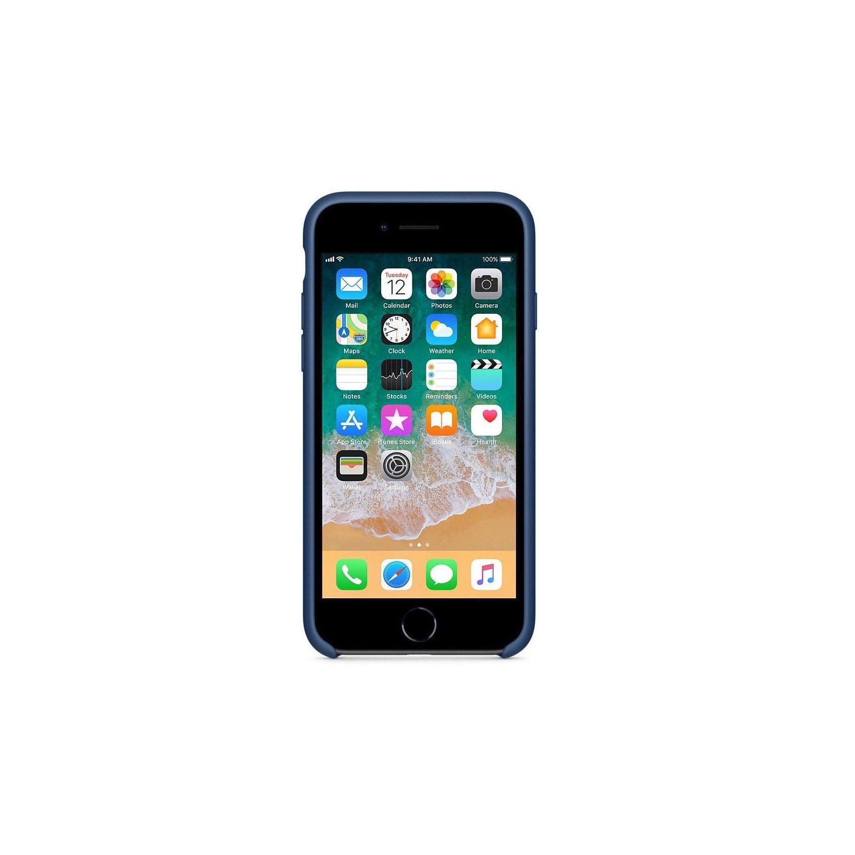 Husa Luxury pentru iPhone XR Albastru Cobalt Slim, Liquid Silicone iPhone XR