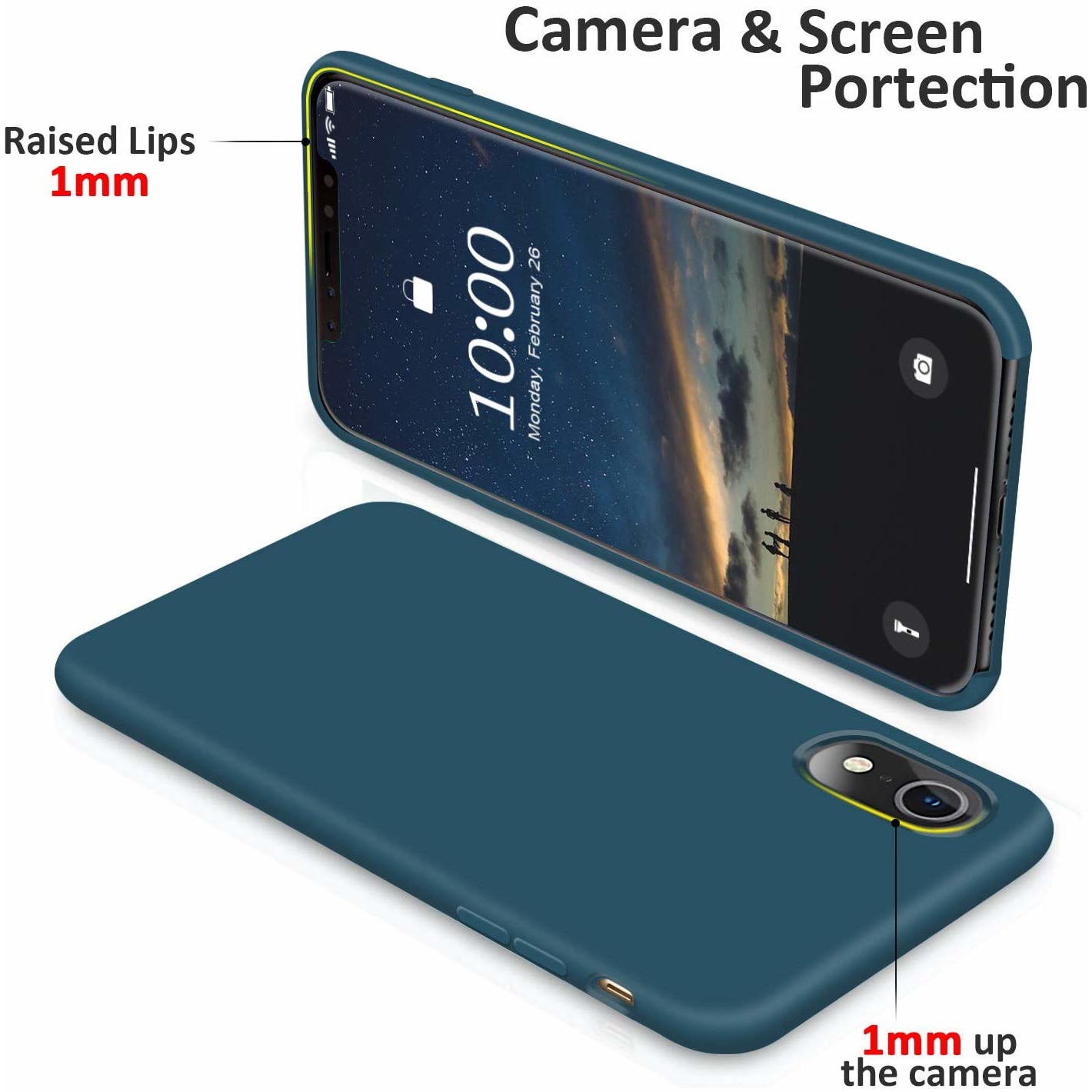 Husa Luxury pentru iPhone XR Albastru Cobalt Slim, Liquid Silicone iPhone XR