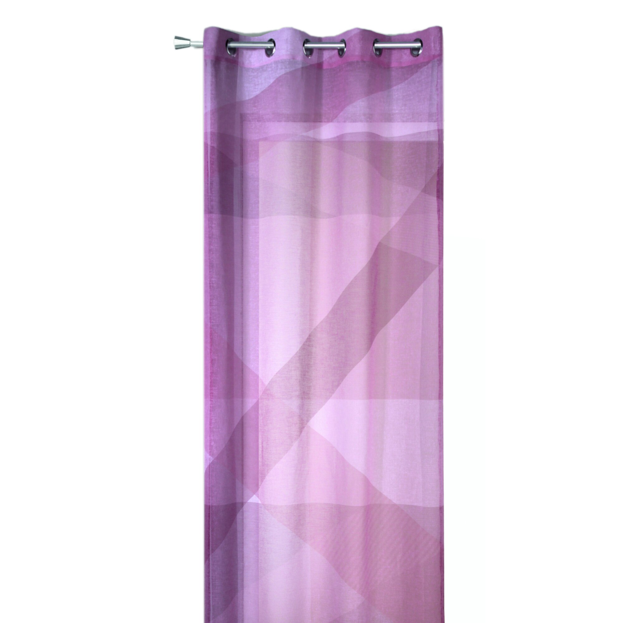 Draperie cu inele Carlo roz 245x135