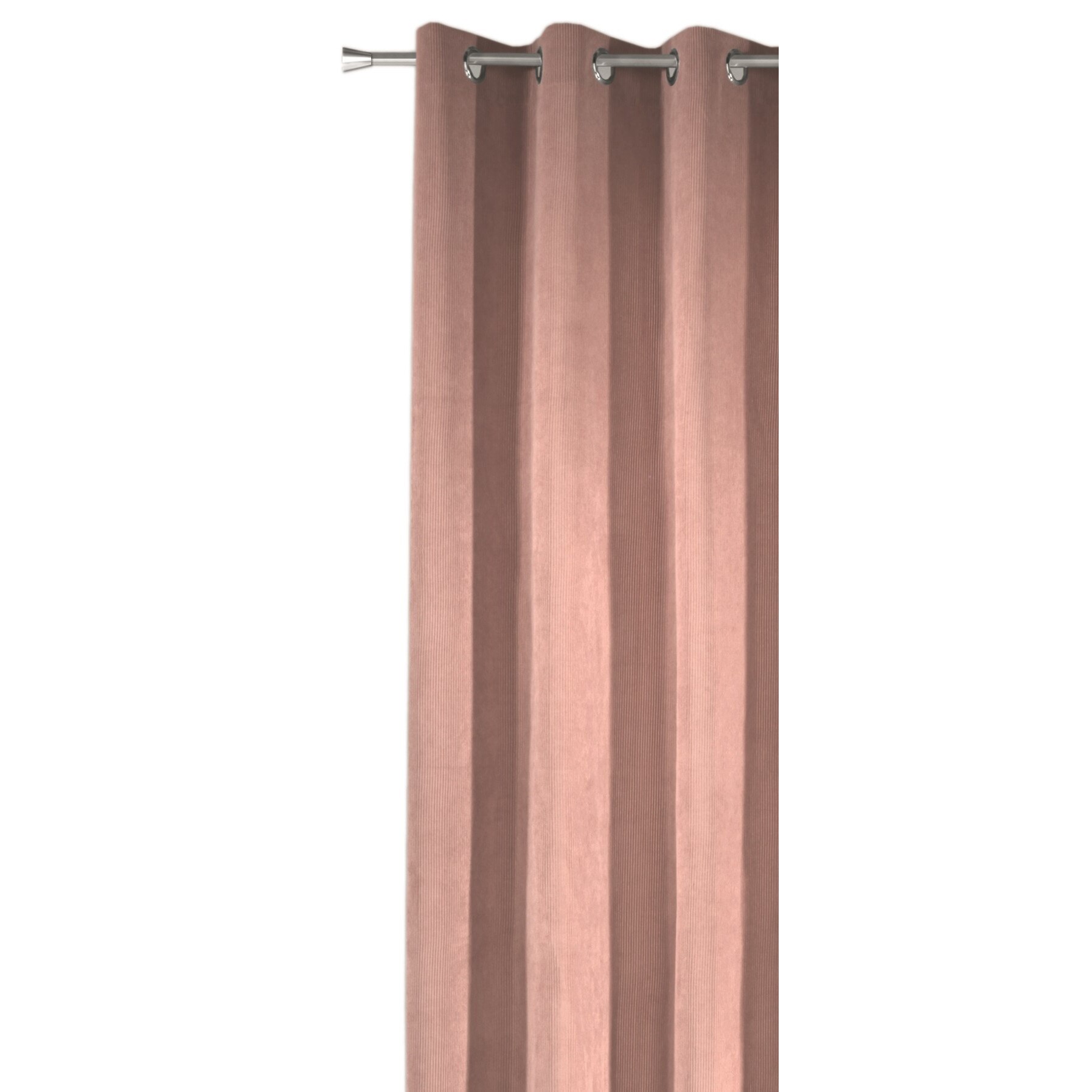 Draperie cu inele Brit roz 245x135