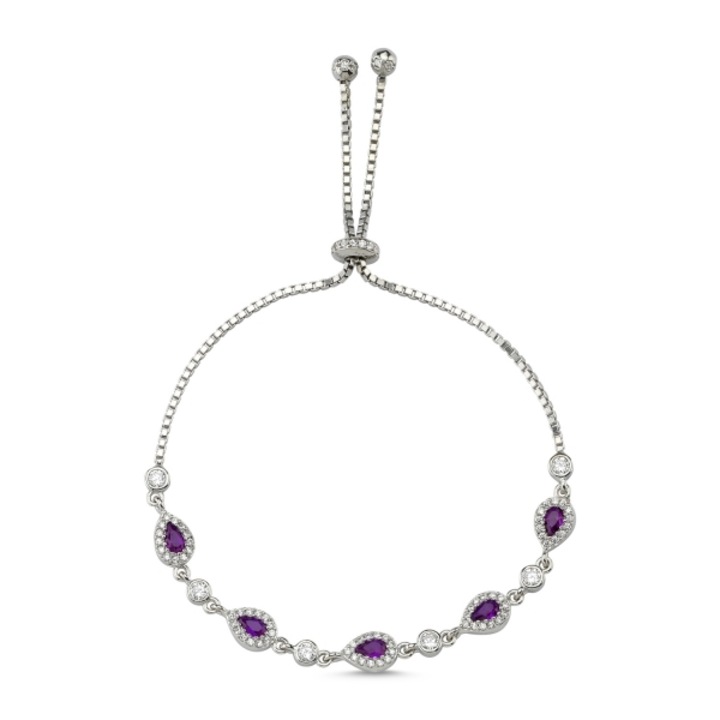 Гривна BeSpecial, сребро, дължина 25, цирконий