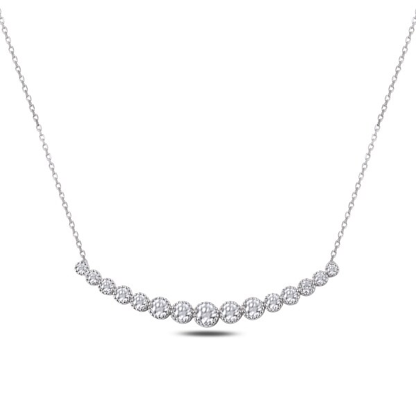 Colier tennis argint 925 rodiat cu zirconii albe - Be Elegant CTU0080