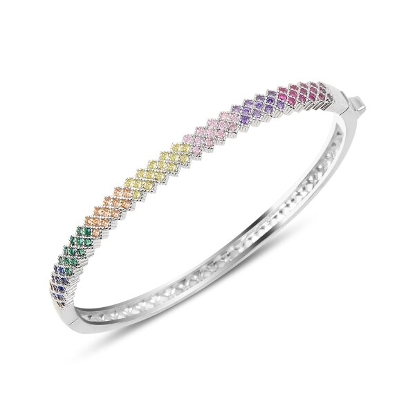 Bratara BeSpecial, BTU0063, Multicolor, Argint, Lungime 17 cm