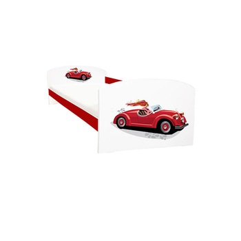 Pat copii Fashion Girl rosu 144x75x58 cm - 2-8 ani Pat copii Fashion Girl rosu 144x75x58 cm - 2-8 ani