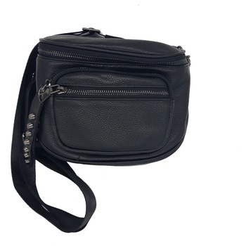 Geanta dama, din piele naturala, tip borseta, negru, dimensiune:19/22/11 cm Geanta dama, din piele naturala, tip borseta, negru, dimensiune:19/22/11 cm