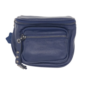 Geanta dama, din piele naturala, tip borseta, albastru, dimensiune 19/22/11 cm Geanta dama, din piele naturala, tip borseta, albastru, dimensiune 19/22/11 cm