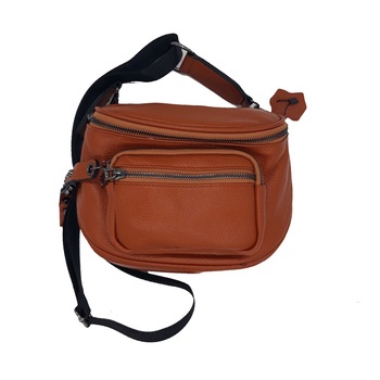 Geanta dama, din piele naturala, tip borseta, mao caramel, dimensiune: 19/22/11 cm Geanta dama, din piele naturala, tip borseta, mao caramel, dimensiune: 19/22/11 cm