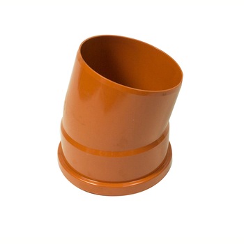 Cot PVC cu inel si garnitura, 110 x 15° mm Cot PVC cu inel si garnitura, 110 x 15° mm