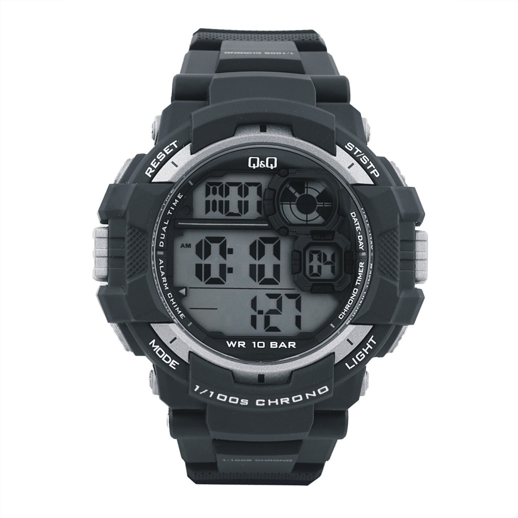Ceas Q&Q M143J002Y, barbatesc, digital, negru