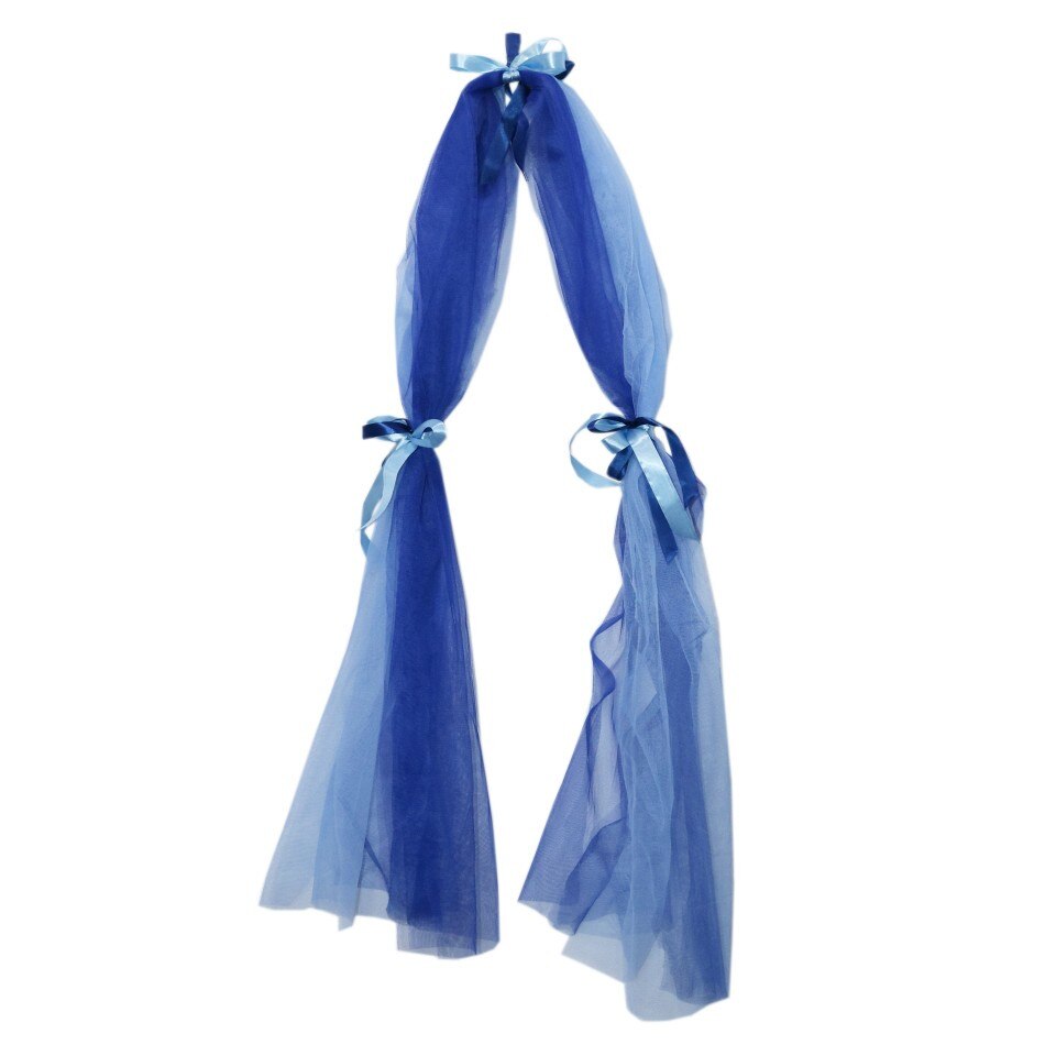 Tul pentru decor cristelnita, bleu-albastru, dae4259