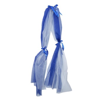 Tul pentru decor cristelnita, albastru/alb, dae4267 Tul pentru decor cristelnita, albastru/alb, dae4267