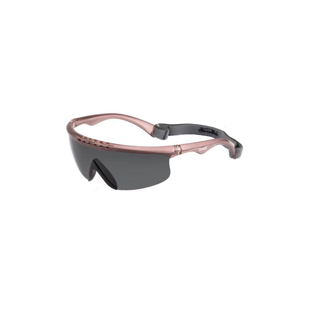 Ochelari de soare Sport copii Bolle Mini Edge, Alb lucios/ Negru