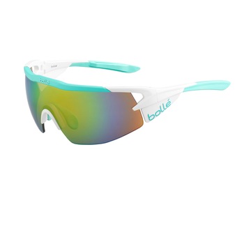 Ochelari de soare Sport Bolle Aeromax, Matte White/ Mint Modulator Brown Emerald Ochelari de soare Sport Bolle Aeromax, Matte White/ Mint Modulator Brown Emerald