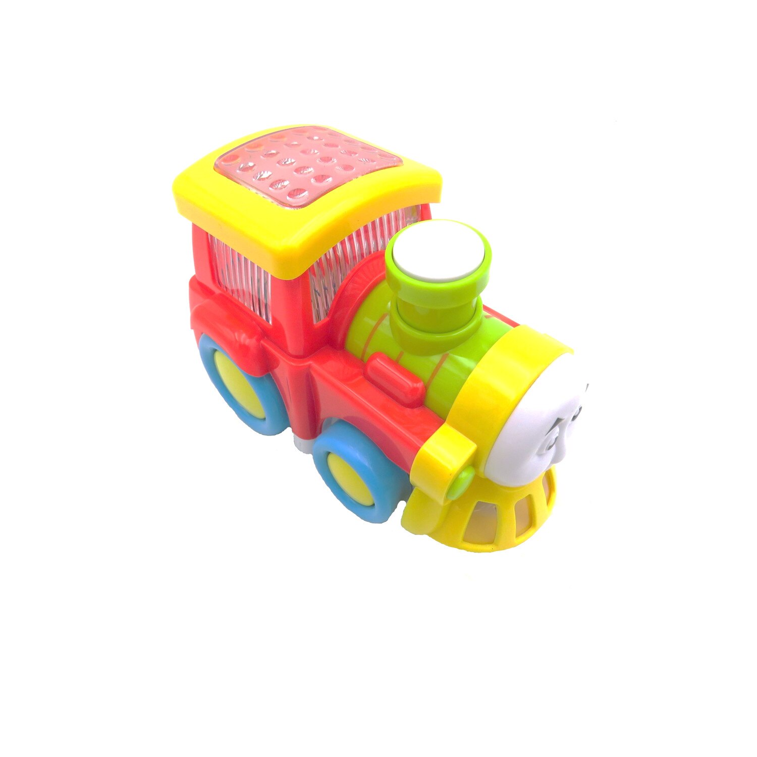 Trenulet cu sunete si lumini, multicolor