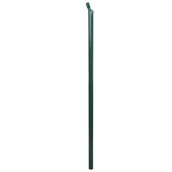 Set de 2 bucati de stalp pentru gard, vidaXL, Fier, 115 cm, Verde Set de 2 bucati de stalp pentru gard, vidaXL, Fier, 115 cm, Verde