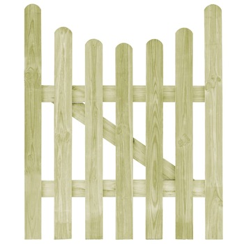 Poarta de gradina, vidaXL, Lemn de pin tratat, 100 x 120 cm, Verde Poarta de gradina, vidaXL, Lemn de pin tratat, 100 x 120 cm, Verde