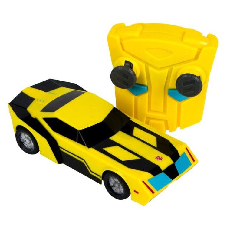 Masinuta teleghidata galbena negru si albastru turbo Bumblebee