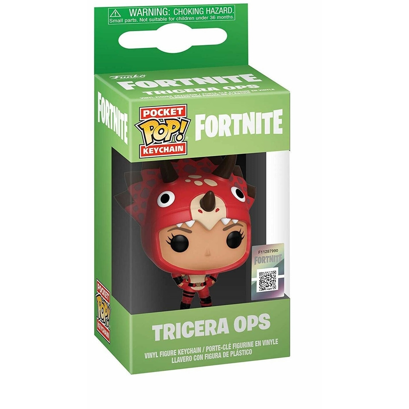 Breloc Pocket POP! Fortnite: Tricera Ops - Vinyl Figure