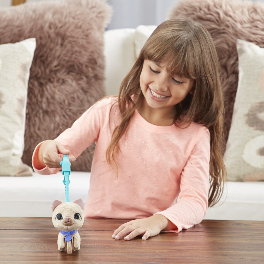 Pisicuta interactiva Furreal Friends - Mini Walkalots, cu lesa