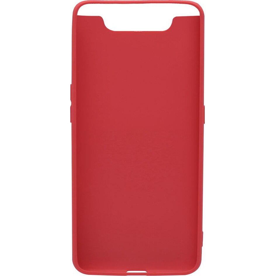 Husa de protectie Lemontti pentru Galaxy A80, Silicon Silky, Rosu