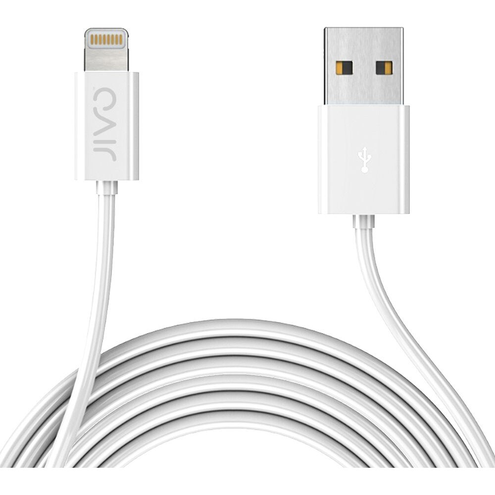 Cablu de date Jivo USB MFI Lightning 3m, White