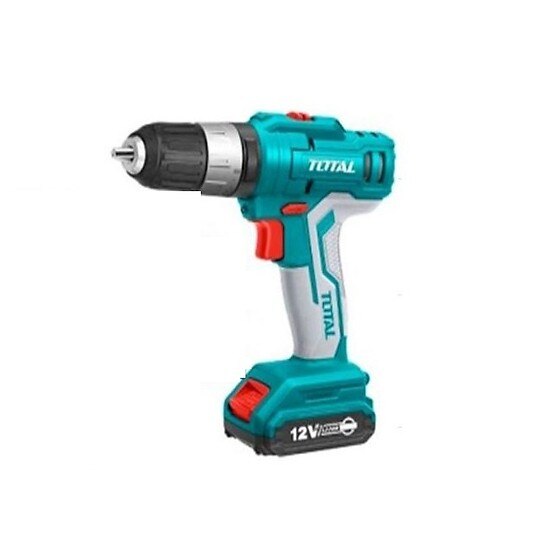 Masina de gaurit cu percutie si acumulator 12V/LED Li-ion (2 acumulatori) Total Profesionala