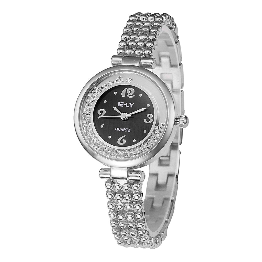 Ceas dama Geneva E-LY casual, elegant E5687 argintiu, curea metal