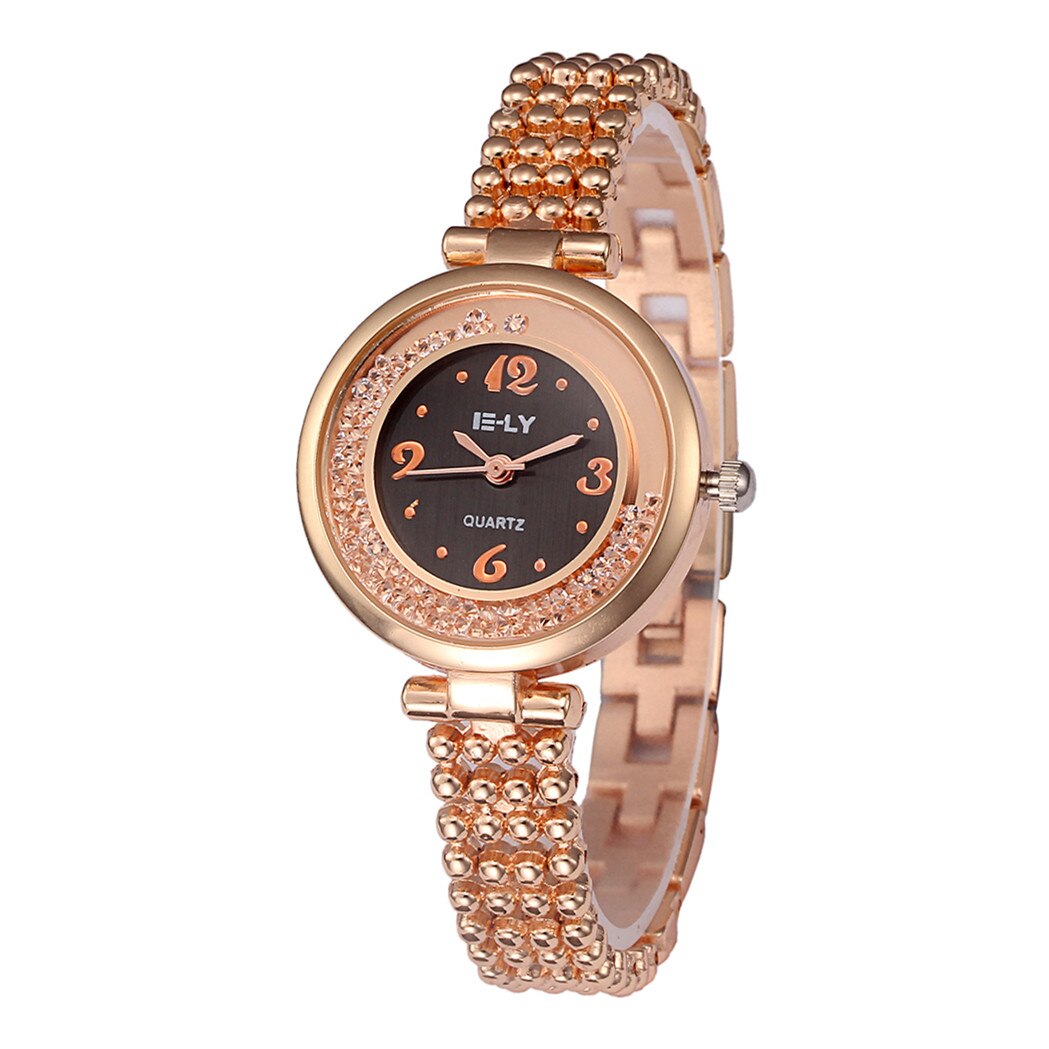 Ceas dama elegant Quartz E-ly Fantasy, rose-gold