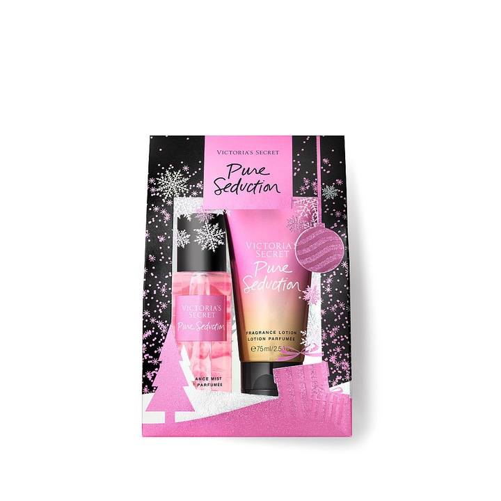 Victoria Secret ajándékszett, Pure Seduction ajándékszett, testpermet 75 ml + testápoló 75 ml