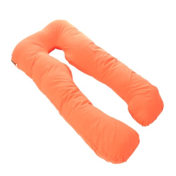 Perna pentru gravide si care alapteaza, Kapinkata, Bumbac, in forma de U, portocaliu