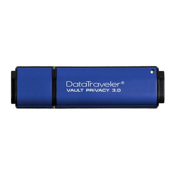 Memorie USB Kingston DataTraveler Vault Privacy 16GB USB3.0 Blue Memorie USB Kingston DataTraveler Vault Privacy 16GB USB3.0 Blue