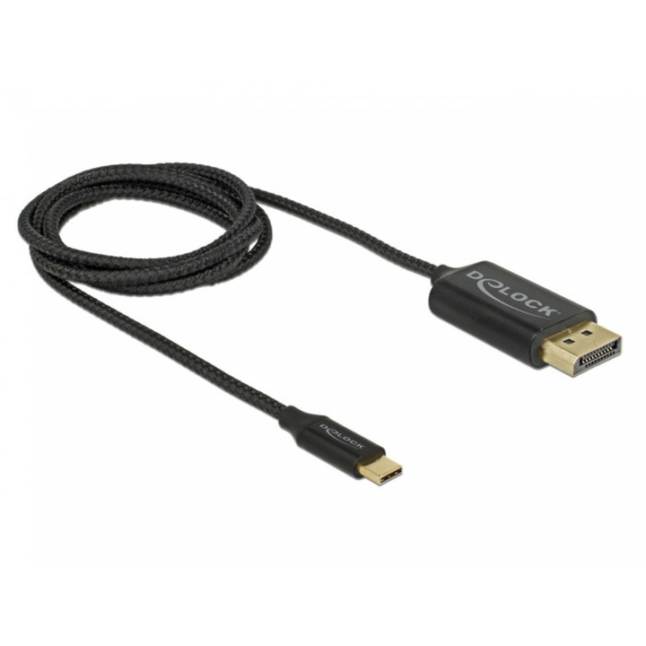 Кабел Delock 83709, USB-C - DisplayPort(DP Alt Mode), 4K, 60Hz, 1 м