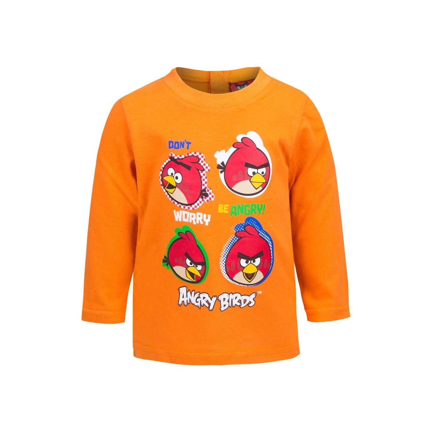 Bluza bebe, portocalie, Angry Birds