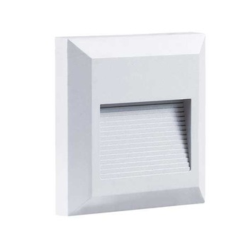 Aplica pentru scara cu trepte de lumina, Optonica, 2W, Lumina Calda, Alb, Patrat Aplica pentru scara cu trepte de lumina, Optonica, 2W, Lumina Calda, Alb, Patrat