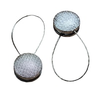 Set 2 magneti decorativi cu sufa metalica, Argintiu