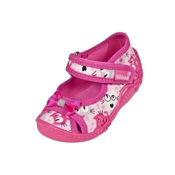 Incaltaminte panza, roz cu pisicute, Zuzu 21 Incaltaminte panza, roz cu pisicute, Zuzu 21