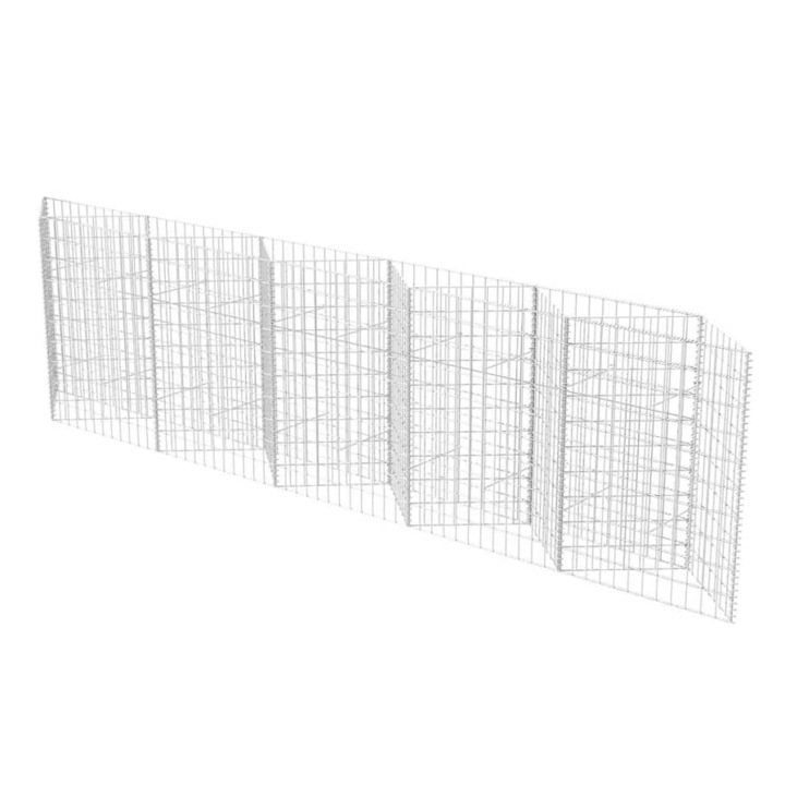 Bipi acél gabion kosár / emelt növény ágyás 300 x 30 x 100 cm