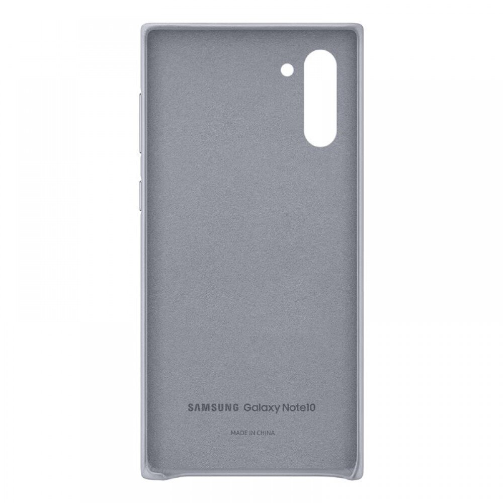 Husa de protectie Samsung Leather pentru Samsung Galaxy Note 10, Gray