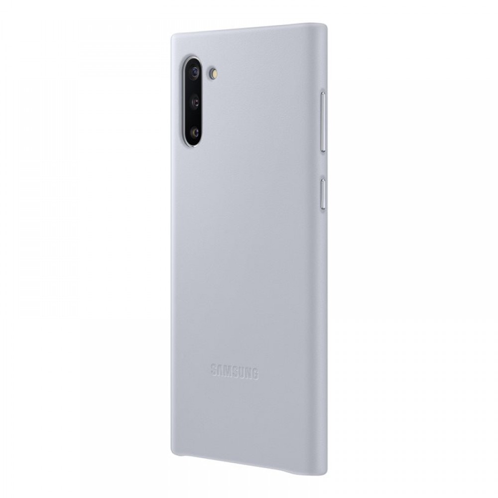 Husa de protectie Samsung Leather pentru Samsung Galaxy Note 10, Gray