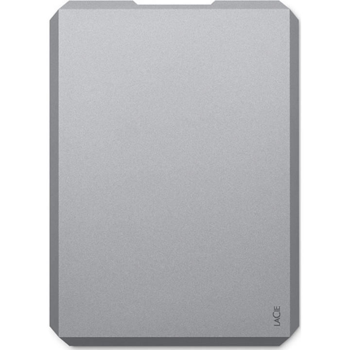Външен хард диск LaCie Mobile Drive 2TB, 2.5", USB 3.1 Type-C, Сив