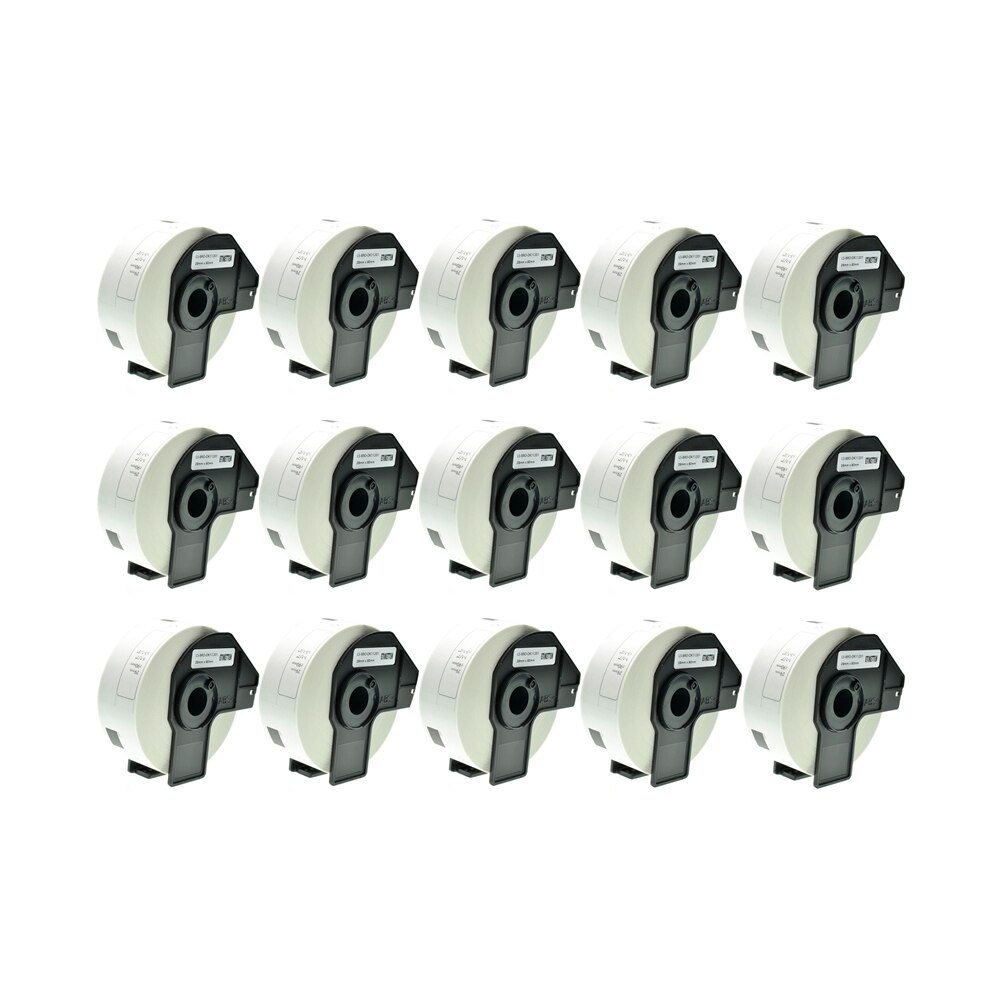 Set 15 Banda/Rola DK 11201 etichete Alb 29mmX90mm Compatibile Pentru Brother P-Touch QL 1000 Series / QL 1050 / QL 1050 N / QL 1060 N / QL 500 / QL 500 A / QL 550 /QL 560 Series / QL 560 VP / QL 570 / QL 580 / QL 650 TD / QL 700 / QL 710 W / QL 720 NW
