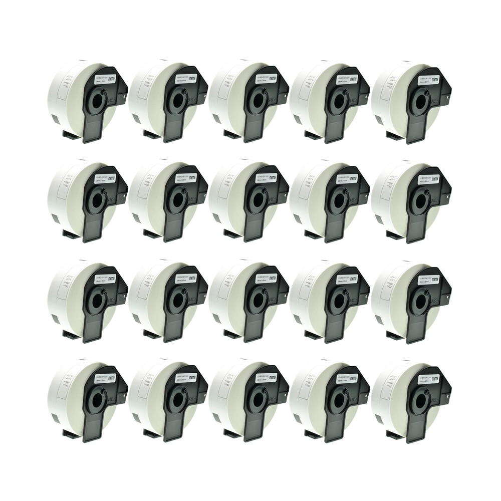 Set 20 Banda/Rola DK 11201 etichete Alb 29mmX90mm Compatibile Pentru Brother P-Touch QL 1000 Series / QL 1050 / QL 1050 N / QL 1060 N / QL 500 / QL 500 A / QL 550 /QL 560 Series / QL 560 VP / QL 570 / QL 580 / QL 650 TD / QL 700 / QL 710 W / QL 720 NW