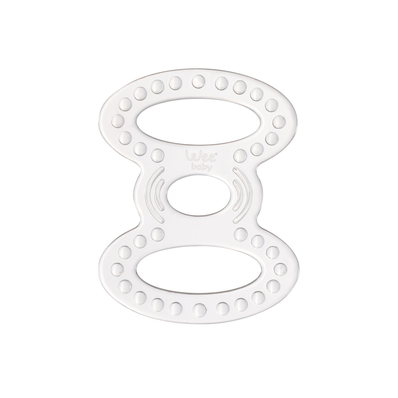 Inel gingival subtire din silicon Wee Baby, in forma de fundita (BPA 0%)