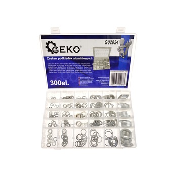 Saibe din aluminiu 300 piese, GEKO G02824 Saibe din aluminiu 300 piese, GEKO G02824